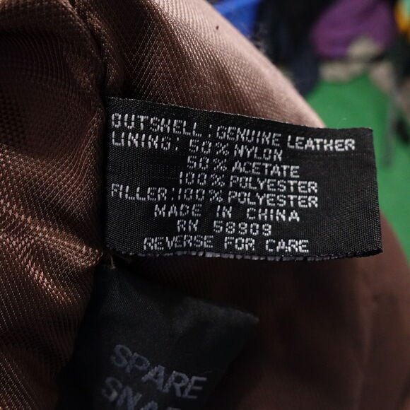 ROUNDTREE & YORKE BROWN GENUINE LEATHER ZIP UP COAT JACKET MENS SIZE M MEDIUM - Picture 13 of 13